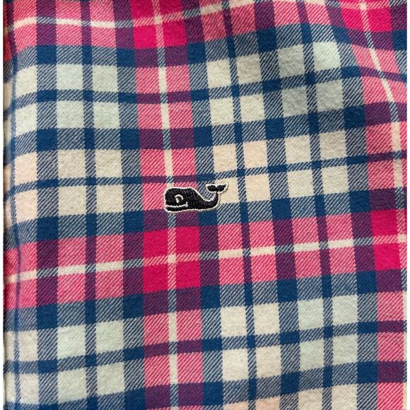 Vineyard Vines Flannel Whale Shirt, Size 12/14 - Picture 9 of 9